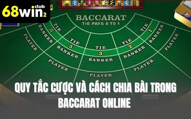 Quy tắc cược và cách chia bài trong baccarat online